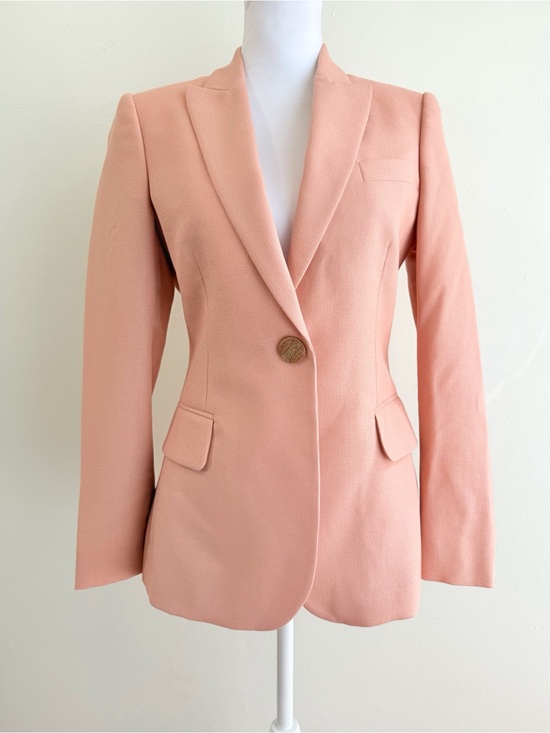 Stella McCartney Jackets & Blazers - STELLA MCCARTNEY PINK WOOL SINGLE BUTTON BLAZER JACKET